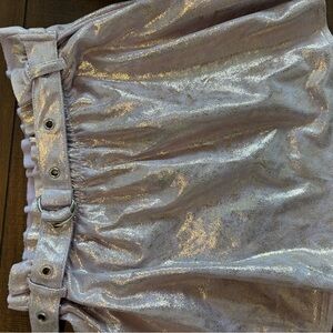 MIA Metallic Silver Mini Skirt new without tags!